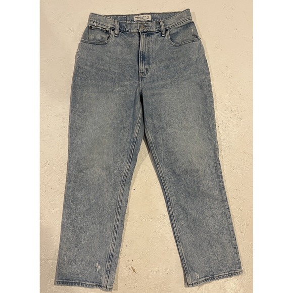Abercrombie & Fitch Curve Love 90s Straight Ultra High Rise Jeans 28/6XS - Picture 1 of 9